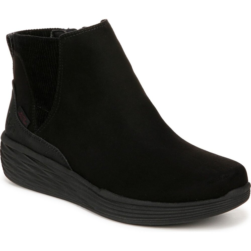 NWT Ryka Women's Noelle Next Wedge Ankle Boots Black Size 9 M $100 RY1227